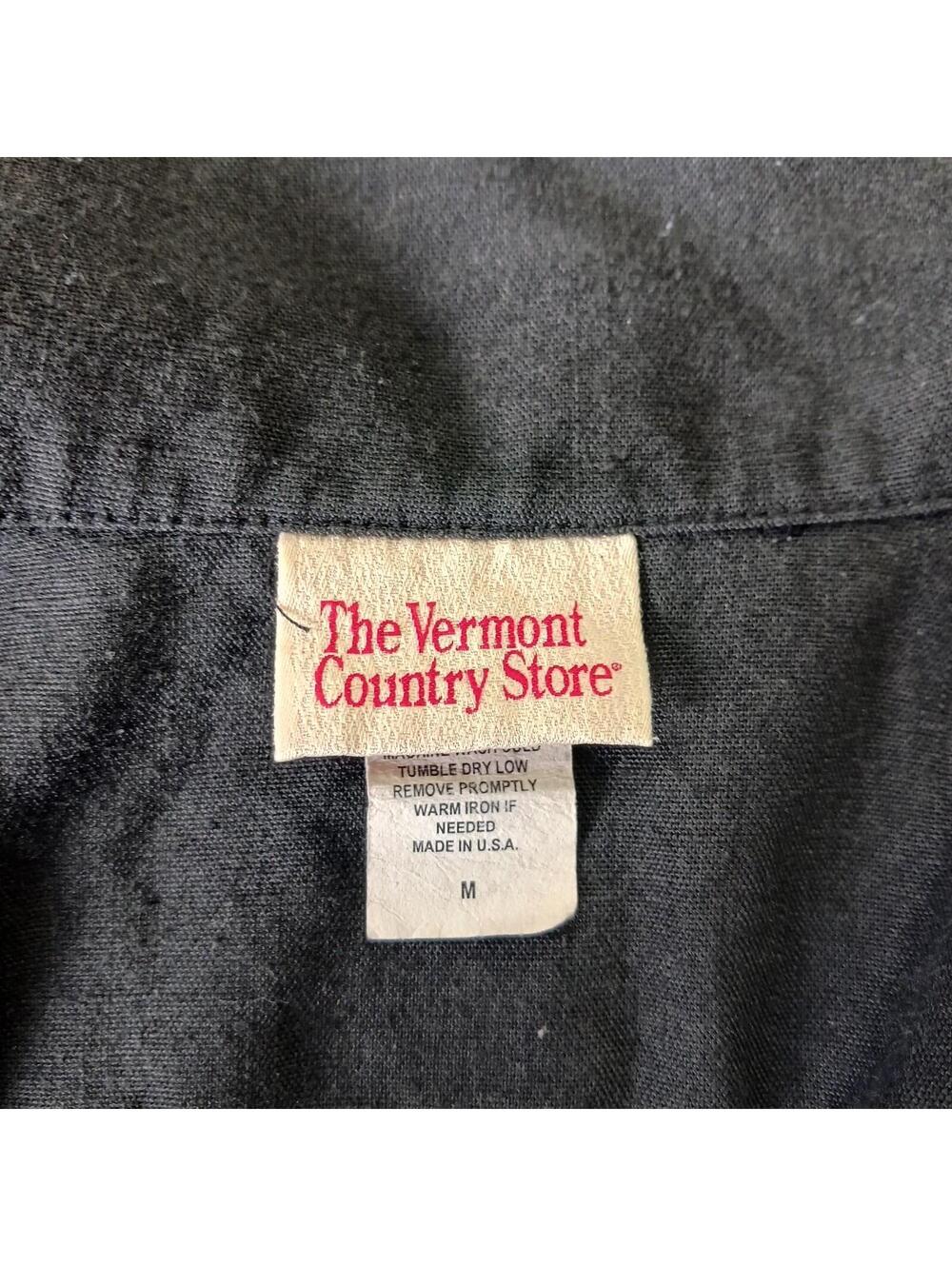 Vintage Vermont Country Store Women's Black Blazer Jacket Size Medium Chest 42 - Picture 3 of 16